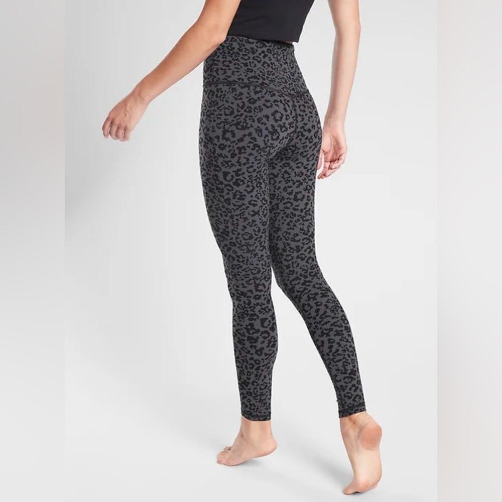 Athleta Elation Ultra High Rise Leopard Print Leggings XS - Picture 2 of 12